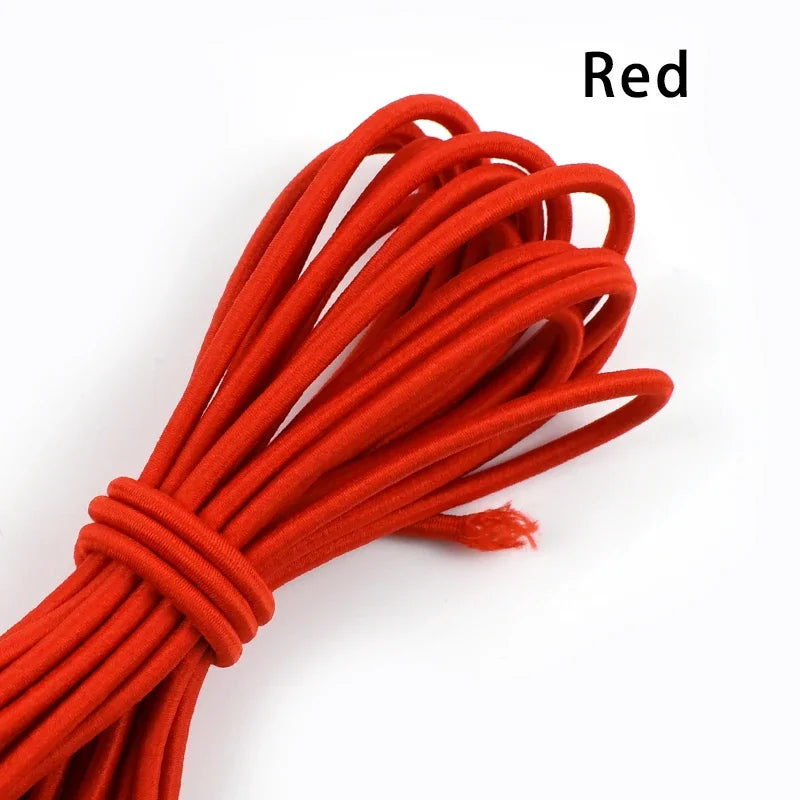 5/10Meters 4mm Elastic Bands for Hairband Sewing Stretch Rubber Tapes Rope Belt Spring String Cords DIY Clothes Accessories