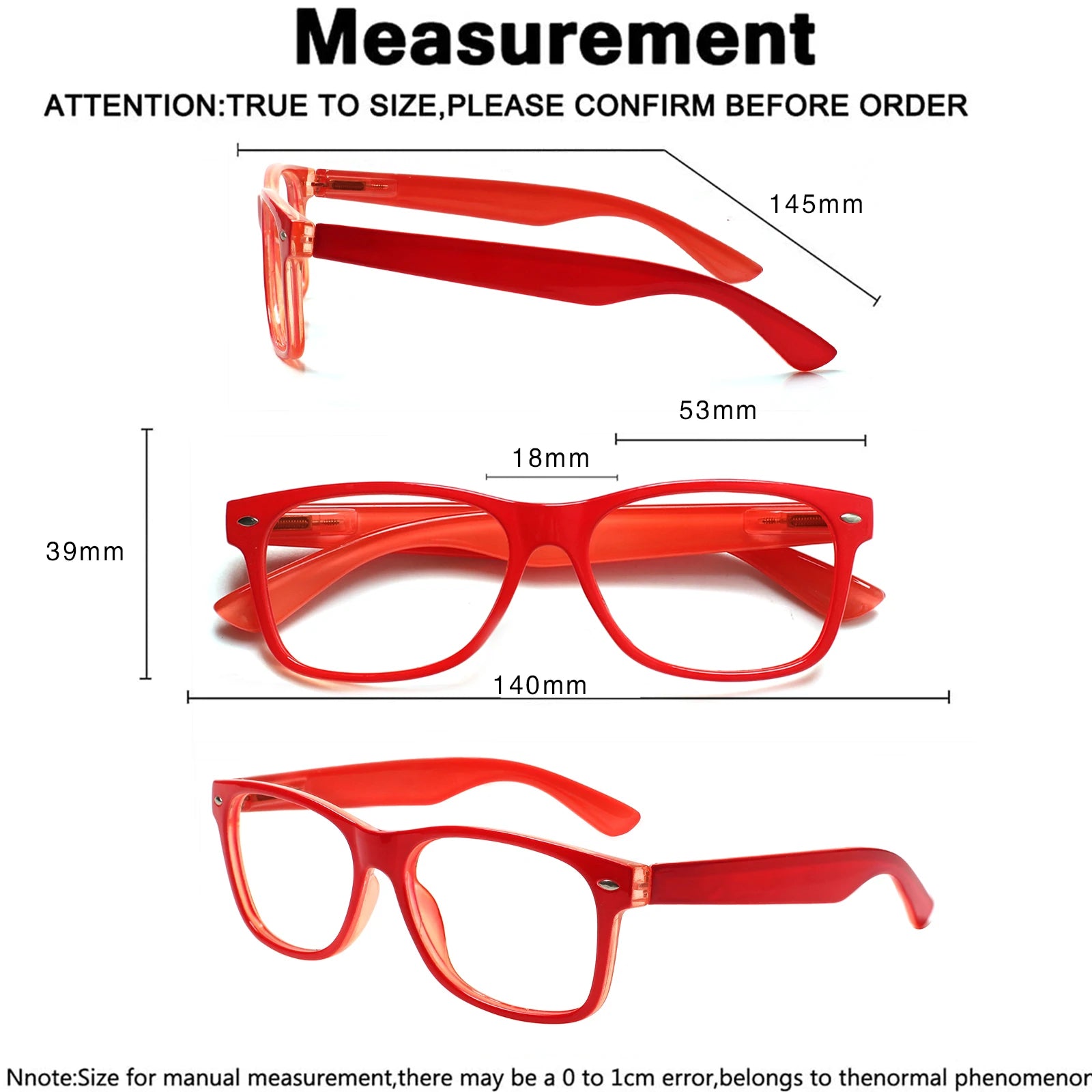 CLASAGA Reading Glasses Men and Women with Spring Hinge Fashion Presbyopia Optical Magnifying glass Reader Eyeglasses +0~+6.0