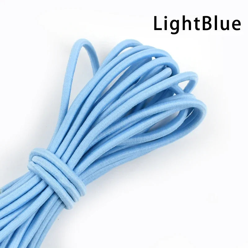 5/10Meters 4mm Elastic Bands for Hairband Sewing Stretch Rubber Tapes Rope Belt Spring String Cords DIY Clothes Accessories