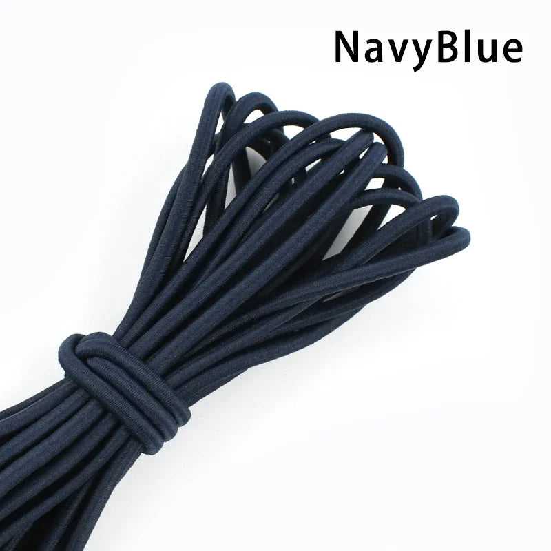 5/10Meters 4mm Elastic Bands for Hairband Sewing Stretch Rubber Tapes Rope Belt Spring String Cords DIY Clothes Accessories