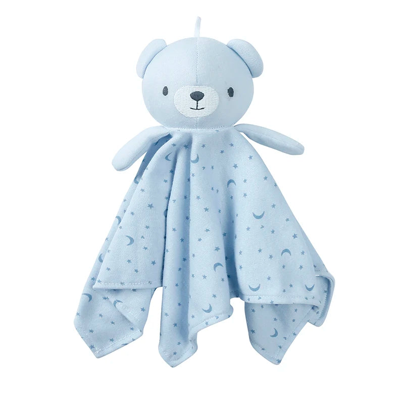 2025 Spring Newborn Baby Boy Girl Romper Infant Knotted Sleep Gown with Bear Dolls Hand Anti-Kicking Printed Cotton Casual Bag