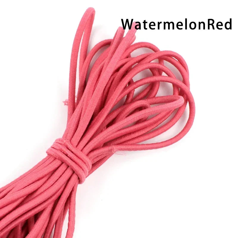 5/10Meters 4mm Elastic Bands for Hairband Sewing Stretch Rubber Tapes Rope Belt Spring String Cords DIY Clothes Accessories