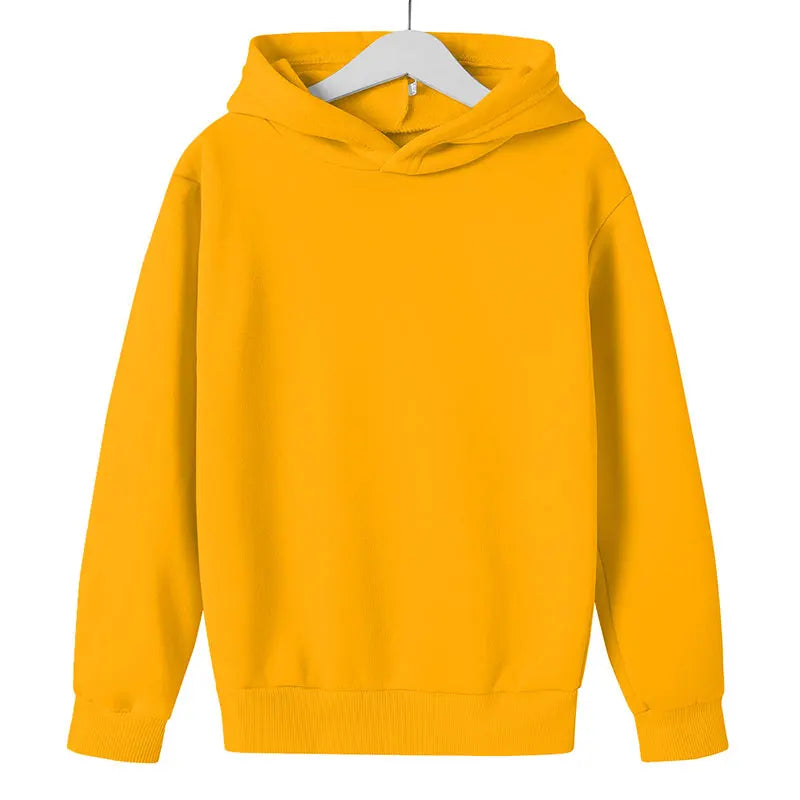 Solid color Children's Hoodies Clothing 3-12 year Boy Girls Casual Toddle tops Coat Spring Autumn Sweatshir White, Black, Red