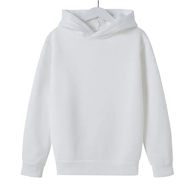 Solid color Children's Hoodies Clothing 3-12 year Boy Girls Casual Toddle tops Coat Spring Autumn Sweatshir White, Black, Red