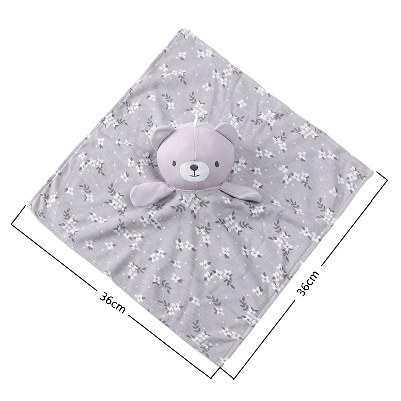 2025 Spring Newborn Baby Boy Girl Romper Infant Knotted Sleep Gown with Bear Dolls Hand Anti-Kicking Printed Cotton Casual Bag