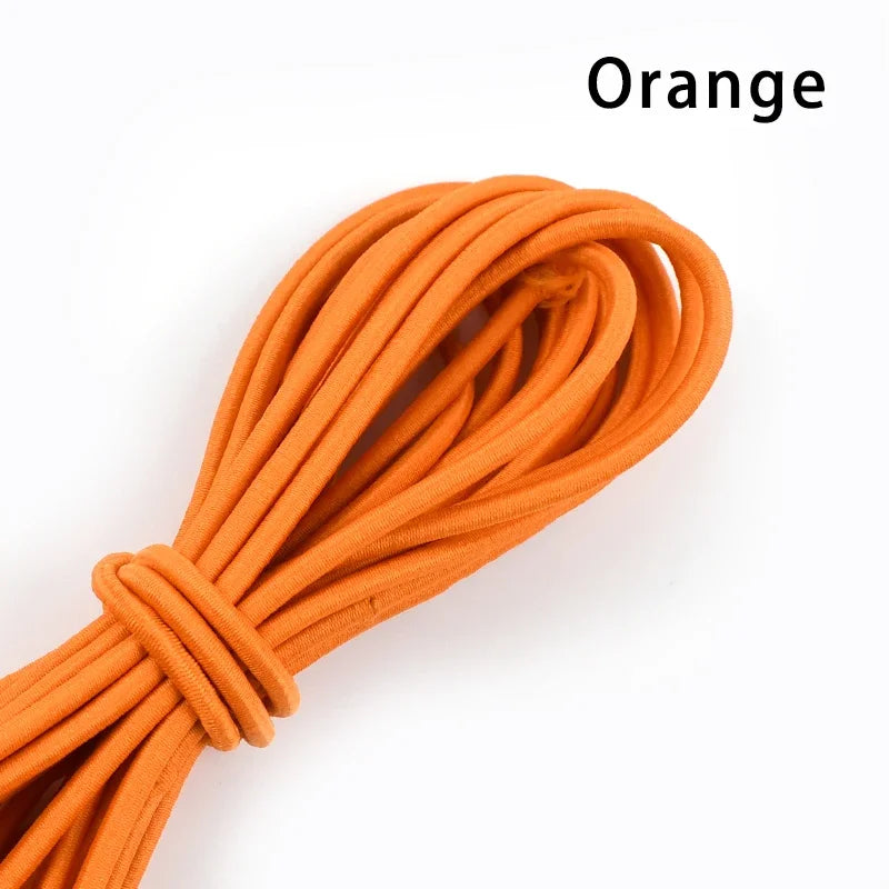 5/10Meters 4mm Elastic Bands for Hairband Sewing Stretch Rubber Tapes Rope Belt Spring String Cords DIY Clothes Accessories