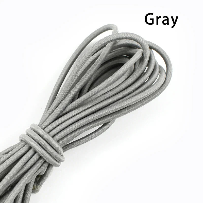 5/10Meters 4mm Elastic Bands for Hairband Sewing Stretch Rubber Tapes Rope Belt Spring String Cords DIY Clothes Accessories