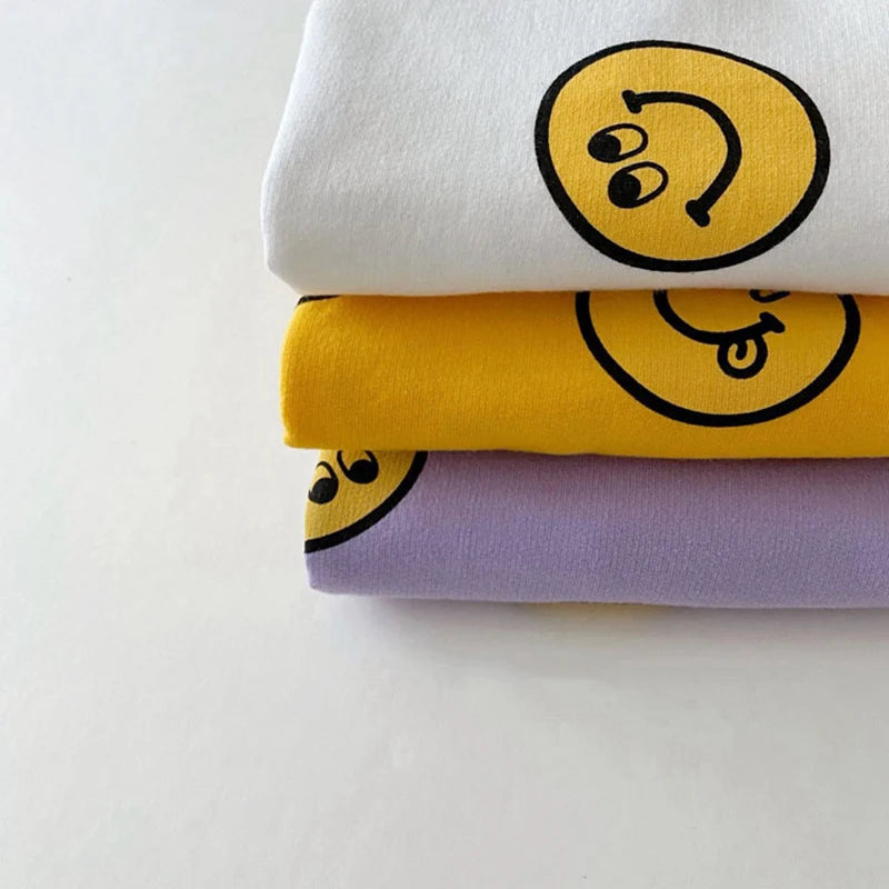 TZ21013 Children Clothing Set Summer&Spring Smile T shirt+Shorts for Newborn Baby Jogger Set 2 Pieces for Toddler Boys&Girls