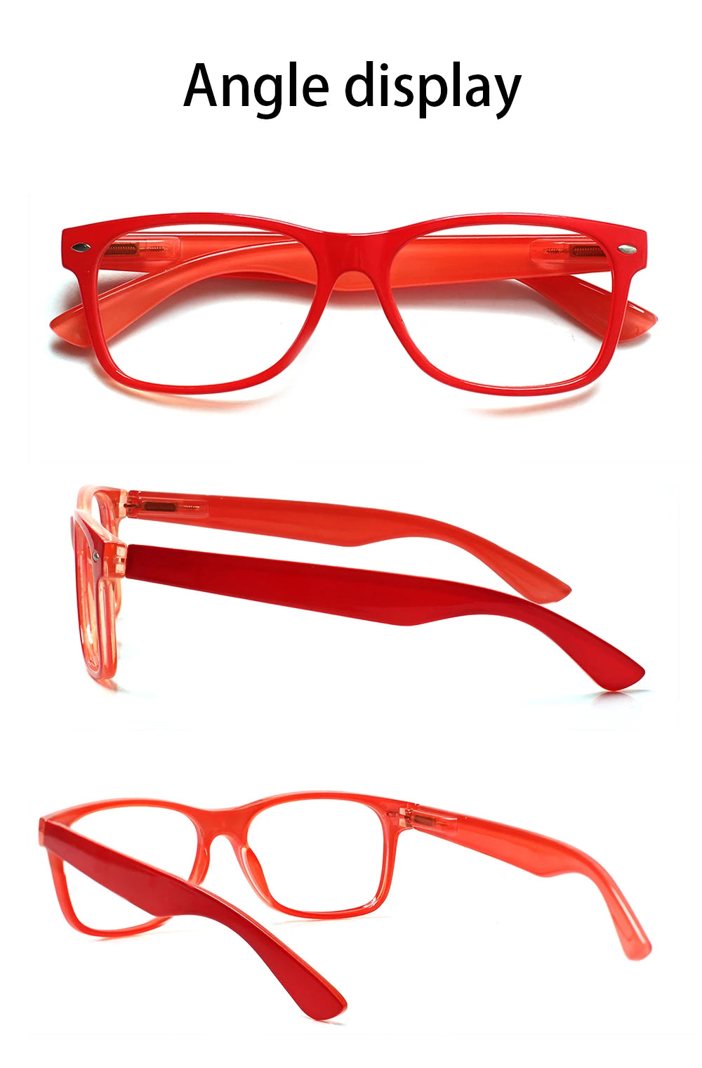 CLASAGA Reading Glasses Men and Women with Spring Hinge Fashion Presbyopia Optical Magnifying glass Reader Eyeglasses +0~+6.0
