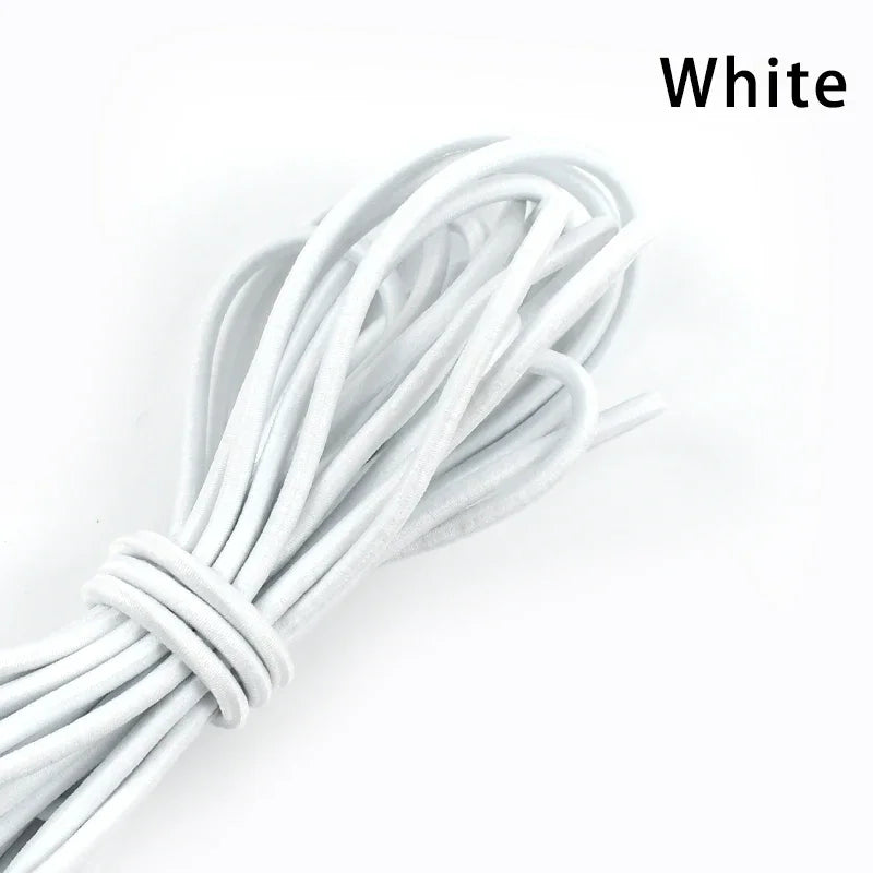 5/10Meters 4mm Elastic Bands for Hairband Sewing Stretch Rubber Tapes Rope Belt Spring String Cords DIY Clothes Accessories