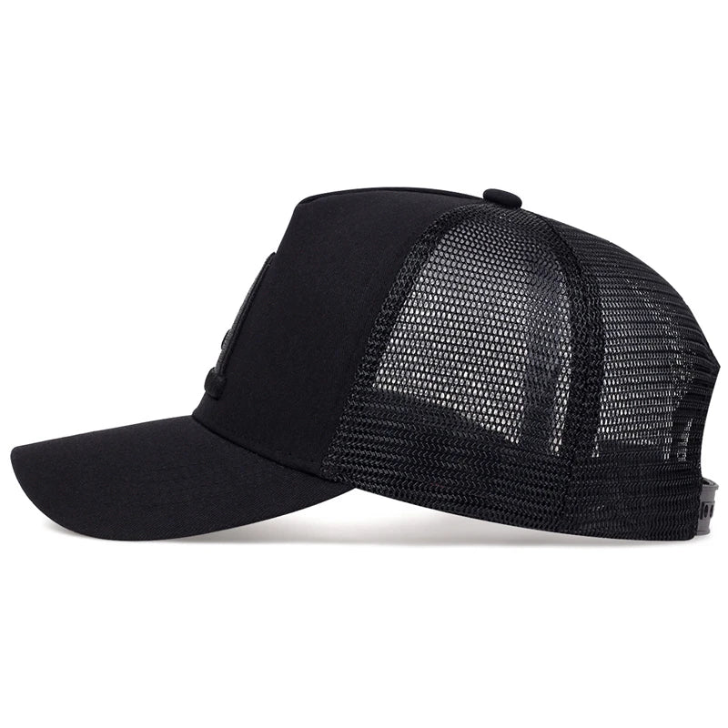 Fashion A Letter Embroidery Baseball Net Caps Spring and Summer Outdoor Adjustable Casual Hats Sunscreen Hat