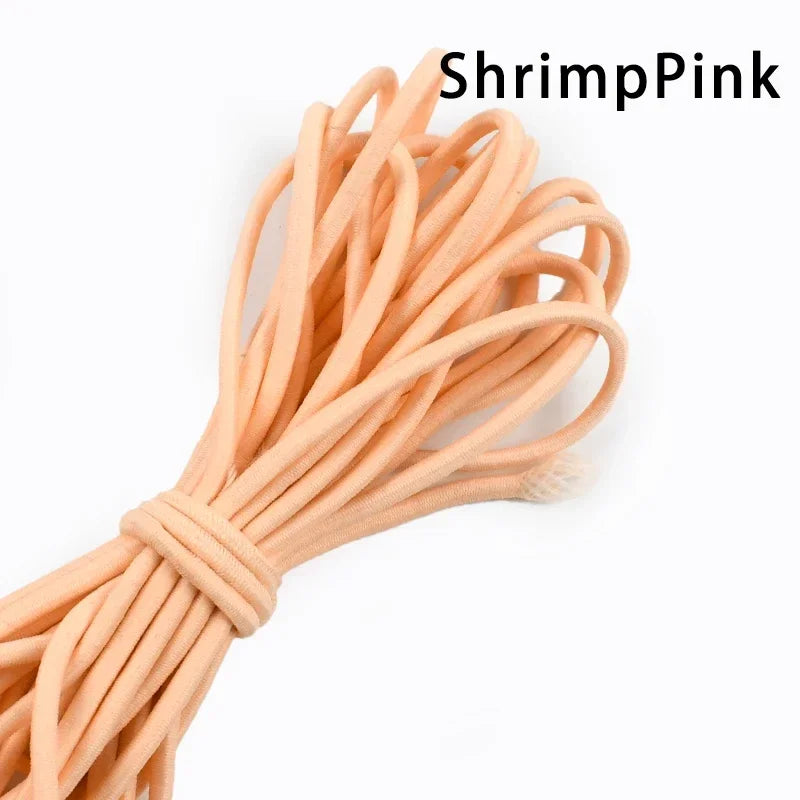 5/10Meters 4mm Elastic Bands for Hairband Sewing Stretch Rubber Tapes Rope Belt Spring String Cords DIY Clothes Accessories