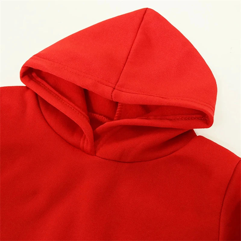 Solid color Children's Hoodies Clothing 3-12 year Boy Girls Casual Toddle tops Coat Spring Autumn Sweatshir White, Black, Red