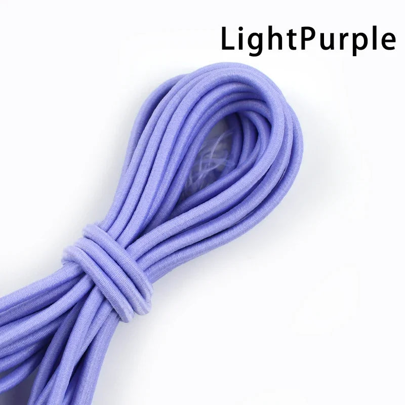 5/10Meters 4mm Elastic Bands for Hairband Sewing Stretch Rubber Tapes Rope Belt Spring String Cords DIY Clothes Accessories
